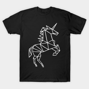 Polygon Unicorn Shirt Funny Magic T-Shirt White design T-Shirt